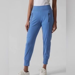 BRAND NEW w/ Tags! Women’s Athleta Venice Moto Jogger, Cottage Blue, Large